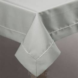 Obrus stołowy mereżka MADELE 140x180,srebrny