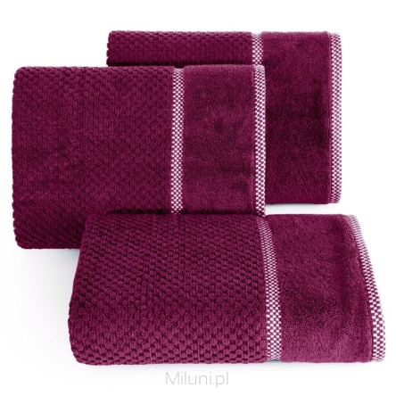 Ręcznik kąpielowy welur 50x90 CALEB amarant 540gsm