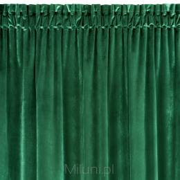 Gotowe zasłony na taśmie welur 140x300 SAMANTA,zielony