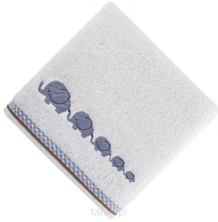 Ręcznik dziecięcy BABY 9  50x90 biały + niebieski