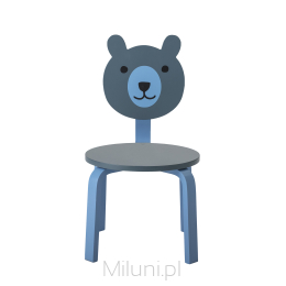 Krzesło dla dzieci Teddy Bear niebieskie