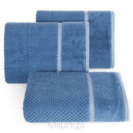 Ręcznik kąpielowy welur 70x140 CALEB niebieski 540 gsm