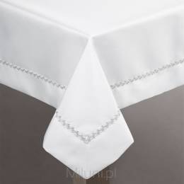 Obrus stołowy mereżka ELIMA 145x300,biały