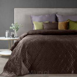 Narzuta na łóżko velvet ARIEL3 220x240,brązowy